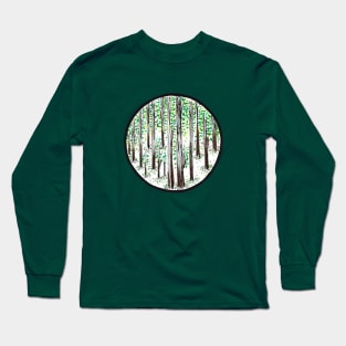 land trees ecopop Long Sleeve T-Shirt